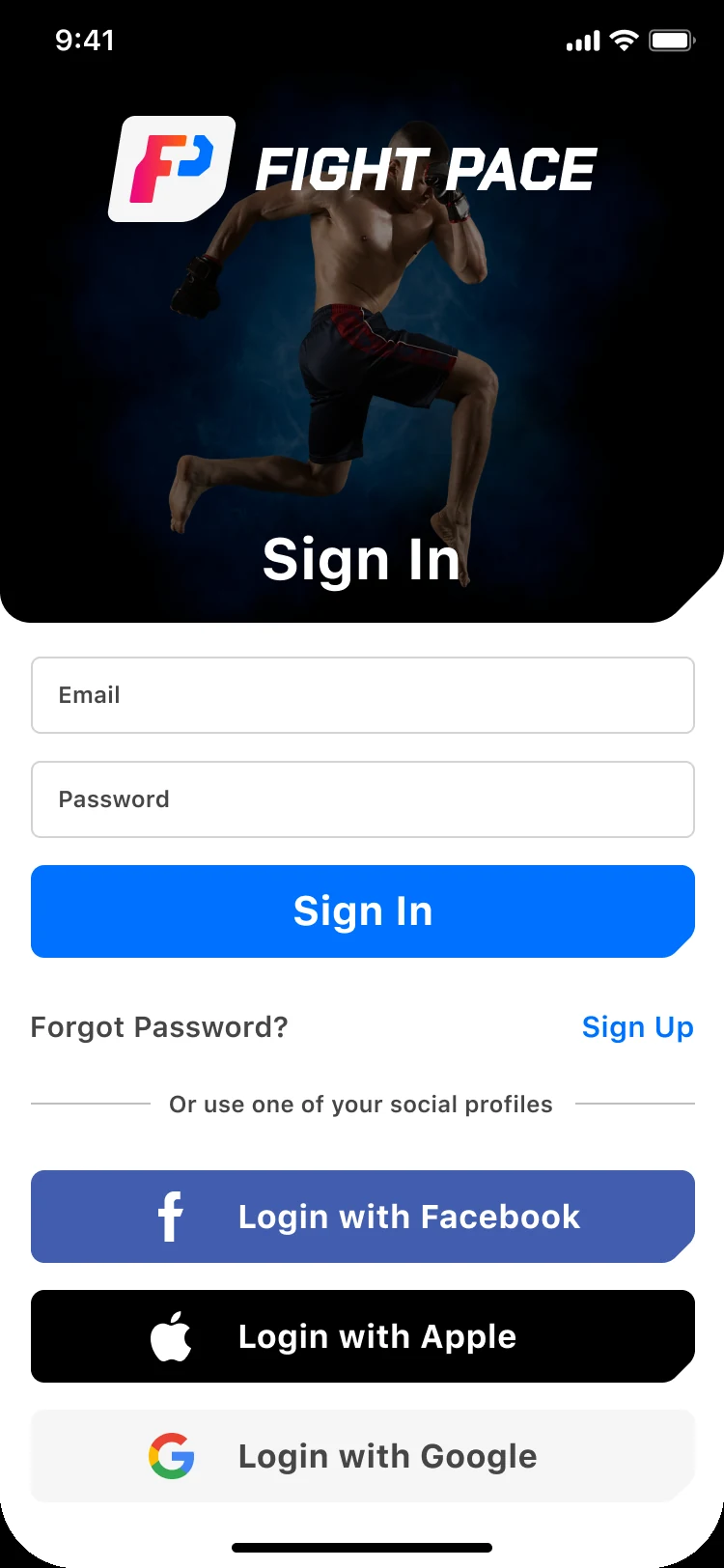 Fight Pace — Sign in